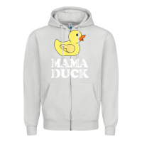 Dove Grey mama duck t shirt funny mother bird gift Zipper Hoodie - ArtChic