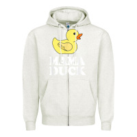Oatmeal Heather mama duck t shirt funny mother bird gift Zipper Hoodie - ArtChic