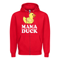 Red mama duck t shirt funny mother bird gift Zipper Hoodie - ArtChic