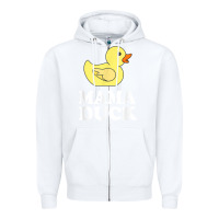 White mama duck t shirt funny mother bird gift Zipper Hoodie - ArtChic