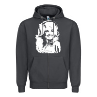 Smoke dolly parton distressed photo Zipper Hoodie - ArtChic