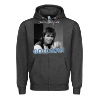Charcoal Heather Jean-Jacques Goldman .png Zipper Hoodie - StudioElite