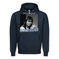 Navy Jean-Jacques Goldman .png Zipper Hoodie - StudioElite