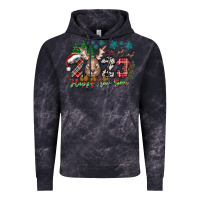 Cloud Black 2023 Happy New Year Vintage Hoodie - CowhideDigitalArt