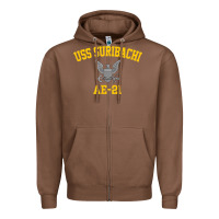 Chestnut uss suribachi ae 21 t shirt Zipper Hoodie - StudioElite