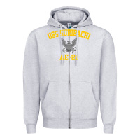 Heather Grey uss suribachi ae 21 t shirt Zipper Hoodie - StudioElite