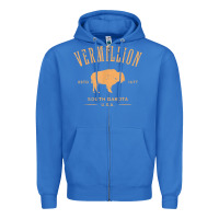 True Royal vermillion south dakota bison distressed design t shirt Zipper Hoodie - StudioElite
