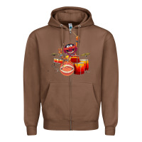 Chestnut The muppets animal drummer Zipper Hoodie - StudioElite