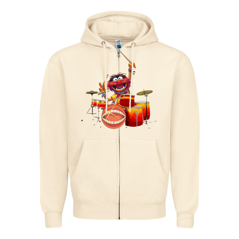 The Muppets Animal Drummer Zipper Hoodie by StudioElite | Teevron