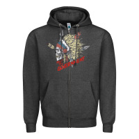 Charcoal Heather trust the government skull native american chief native t shirt Zipper Hoodie - StudioElite