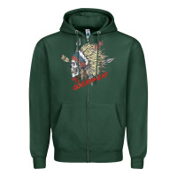 Sports Green trust the government skull native american chief native t shirt Zipper Hoodie - StudioElite