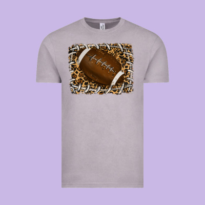 Leopard American Football Backround Vintage Tee Designed By Ranaportraitstore