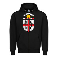 Black brown university Zipper Hoodie - StudioElite