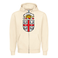 Sandshell brown university Zipper Hoodie - StudioElite