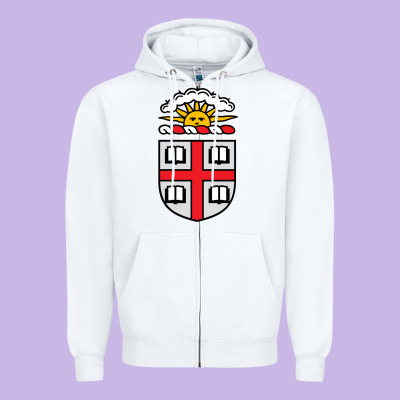 Brown University Zipper Hoodie Designed By Studioelite