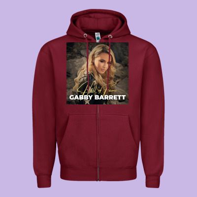 Hall Of Fame Gabby Barrett Zipper Hoodie Designed By Studioelite