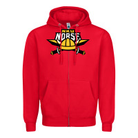 Red Northern Kentucky Norse, Merch Zipper Hoodie - StudioElite