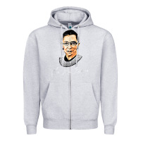 Rbg Ruth Bader Ginsburg Feminist T Shirt   Signature Art Zipper Hoodie | Teevron