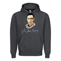 Smoke rbg ruth bader ginsburg feminist t shirt   signature art Zipper Hoodie - StudioElite