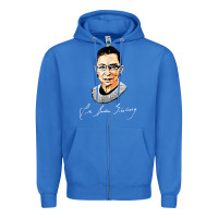 True Royal rbg ruth bader ginsburg feminist t shirt   signature art Zipper Hoodie - StudioElite