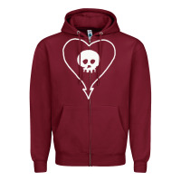 Burgundy alkaline trio Zipper Hoodie - StudioElite
