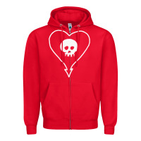 Red alkaline trio Zipper Hoodie - StudioElite