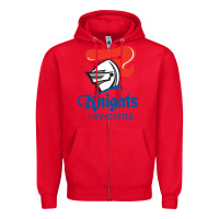 Red newcastle knights Zipper Hoodie - StudioElite