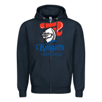 Navy newcastle knights Zipper Hoodie - StudioElite