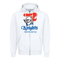 White newcastle knights Zipper Hoodie - StudioElite