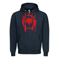 Navy Into the Spider-Verse Zipper Hoodie - StudioElite