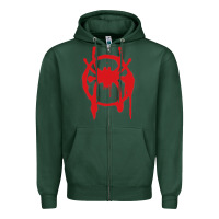 Sports Green Into the Spider-Verse Zipper Hoodie - StudioElite