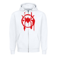 White Into the Spider-Verse Zipper Hoodie - StudioElite