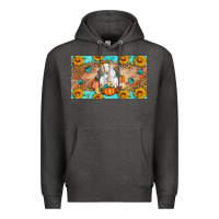 Charcoal Heather Goat Family Fall Pumpkins Premium Hoodie - Artiststas