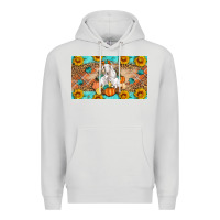 Dove Grey Goat Family Fall Pumpkins Premium Hoodie - Artiststas