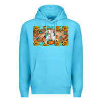 Ocean Blue Goat Family Fall Pumpkins Premium Hoodie - Artiststas
