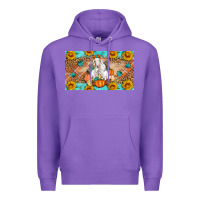 Purple Goat Family Fall Pumpkins Premium Hoodie - Artiststas