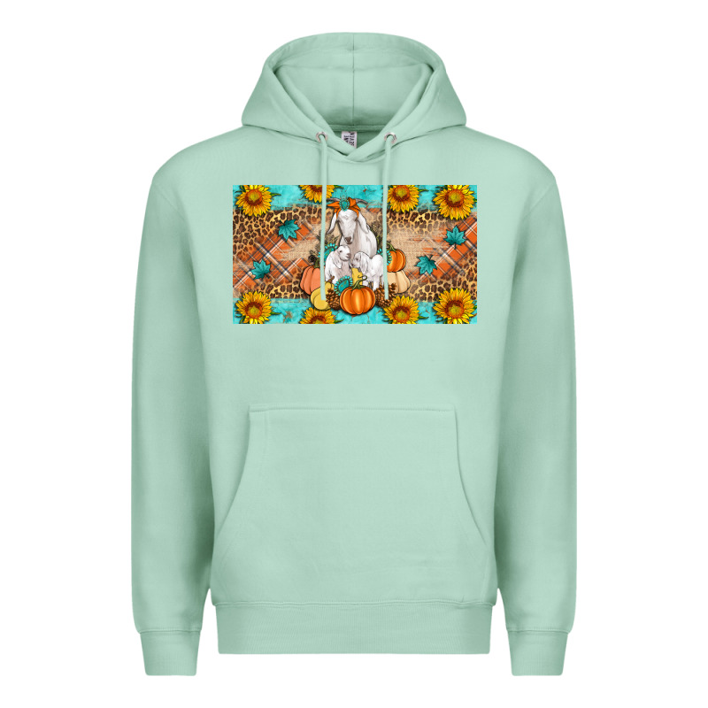 Goat Family Fall Pumpkins Premium Hoodie by Artiststas | Teevron