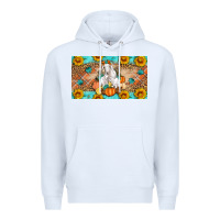 White Goat Family Fall Pumpkins Premium Hoodie - Artiststas