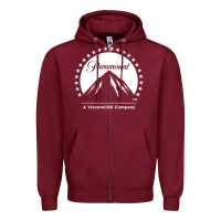 Burgundy Paramount Pictures 3 Zipper Hoodie - StudioElite