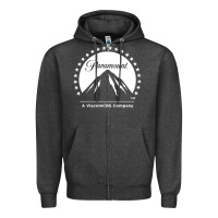 Charcoal Heather Paramount Pictures 3 Zipper Hoodie - StudioElite