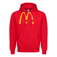 Red mcd Zipper Hoodie - StudioElite