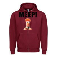 Burgundy Beaker MEEP Zipper Hoodie - StudioElite