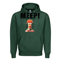 Sports Green Beaker MEEP Zipper Hoodie - StudioElite