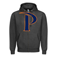 Charcoal Heather pepperdine waves Zipper Hoodie - StudioElite