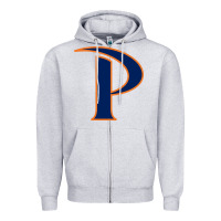 Heather Grey pepperdine waves Zipper Hoodie - StudioElite