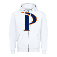 White pepperdine waves Zipper Hoodie - StudioElite