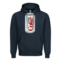 Navy Diet Cola Zipper Hoodie - StudioElite