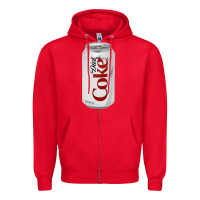 Red Diet Cola Zipper Hoodie - StudioElite