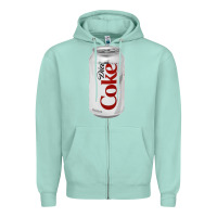 Seafoam Diet Cola Zipper Hoodie - StudioElite