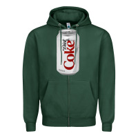 Sports Green Diet Cola Zipper Hoodie - StudioElite